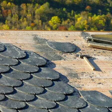 synthetic slate roofing tiles